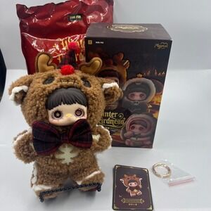 MayMei Winter Weirdness Gingerbread Deer Plush Pendant Blind Box Figure Top Toy